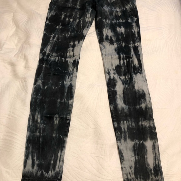 Current/Elliott size 25 black tie dyed jeans - Picture 5 of 6